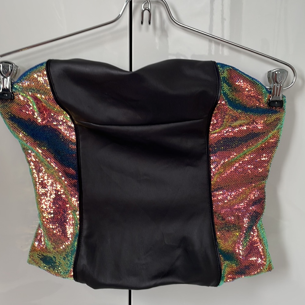 KORAL Women’s Sleeveless Crop Top Color-Black/Pink/Green/Yellow Size-Small NWOT